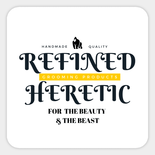 Refined Gorilla Sticker by RefinedHeretic
